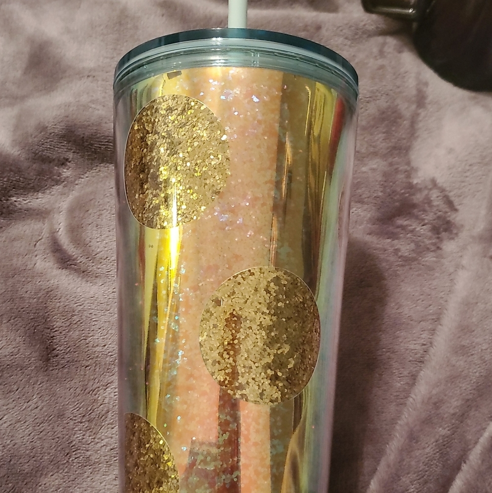 Starbucks Christmas bulb glitter cold cup